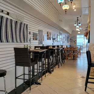 the dining area