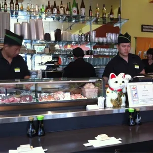 sushi and sashimi, interior