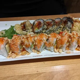 Double Crunch roll and Tiger roll
