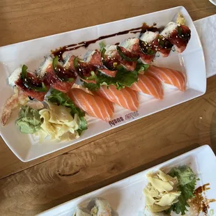 I forgot to take a photo of all the food before eating bc I was so excited!