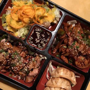 Bento  chicken teriyaki + spicy chicken