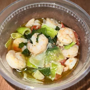 Shrimp from the Shrimp Caesar Salad