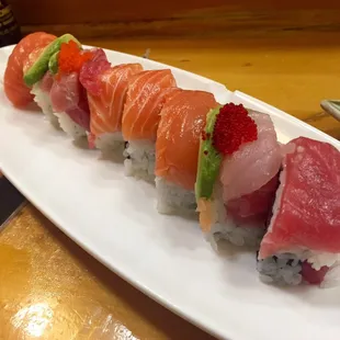Double rainbow roll
