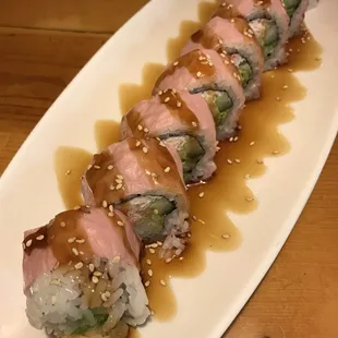 San Francisco roll, so pretty with the mamenuri wrap