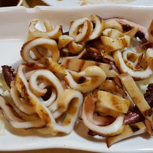 Grilled squid