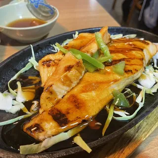 9. Salmon Teriyaki and Sashimi