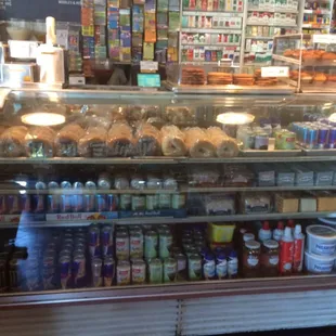 Drinks and bagel plus much more.