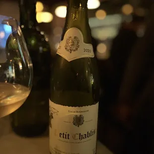 We started with a 1/2 glass of this light French Chardonnay