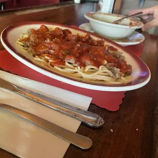 Spaghetti meat sauce