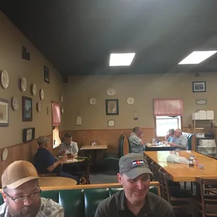 two men sitting at a table