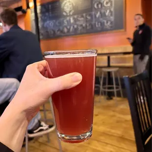 Mayflower blueberry lemon sour on draft