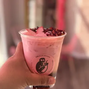 Pink Miracle Coffee Latte