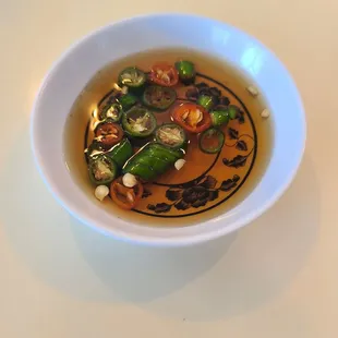  bowl of soup with vegetables