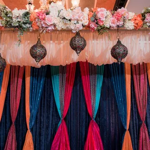 Bay Area Indian Wedding Decorations - Pre-Wedding Event, Mehndi &amp; Sangeet Decor in Sacramento