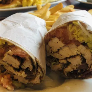 grilled chicken wrap