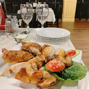 Grilled whole chicken