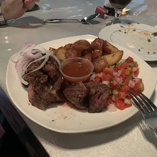 $60.00 for this meal and I didn't even want to take it home, the leftovers. The Russian Potatoes are bland red potatoes no flavor.