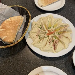 Hummus and pita
