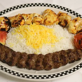 Chicken and Beef Koobideh Combo