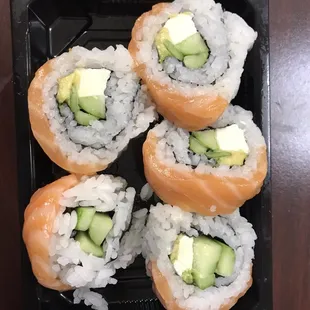 Philly roll. One slice didn&apos;t have cream cheese in it.