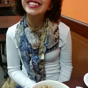 Em with a fresh teriyaki chicken bowl