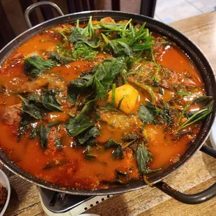 Gamja jungol pork shoulder stew with potatoes