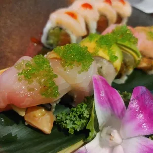 a variety of sushi