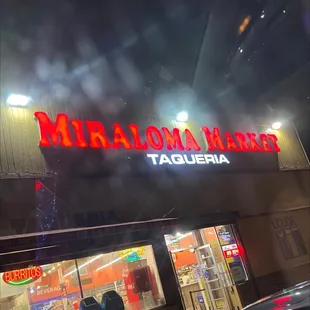 the front of the store