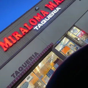 the front of the store