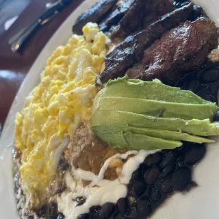 STEAK AND HUEVOS RANCHEROS