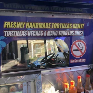 Rule number one , fresh handmade tortillas.