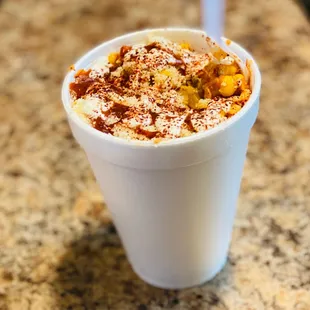 Elote en vaso
