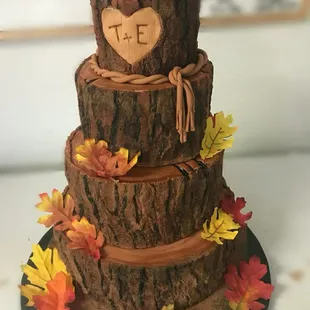 Tree Stump Wedding Cake