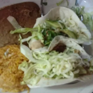 Shrimp tacos good!