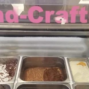 Miranda's hand crafted flavors are definitely a hit with customers. Sell out fast. Come get delicious scoops before they are gone.