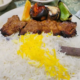 Shish kabob plate
