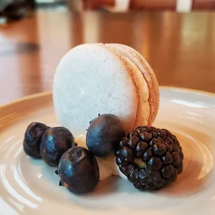 Blue corn macaron