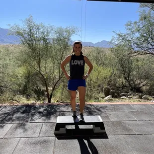 So happy to do step aerobics again after 20ish years!