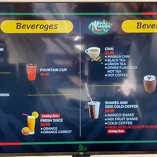 Menu 2022-08: Beverages