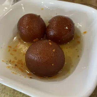 Gulab jamoons for dessert