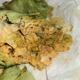 Chicken wrap seems like meat uncooked and old ingredients
