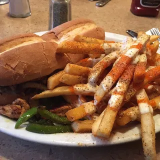 Chicken Pepper Steak Sandwich