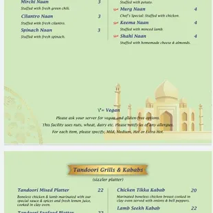 Naan ( Indian Bread) / Tandoori Grill &amp; Kabab / Tandoori wraps &amp; Kathi Rolls