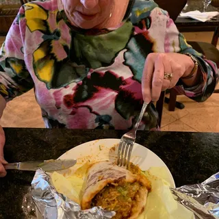 Lamb Masala Wrap or Kathi Roll