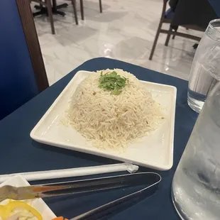 Side of rice fluffy and light