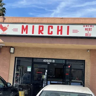 Mirchi deli and best is in the same parking lot where Mirchi restaurant is.