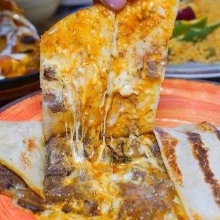 Looking for super cheesy beef Bihari quesadillas? You&apos;ve come to the right place! Well-seasoned beef, lots of ooey gooey cheese!