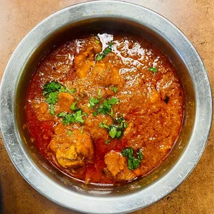 a bowl of food on a table