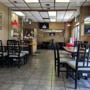 Inside dining area