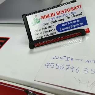 Catering and free WiFi!
